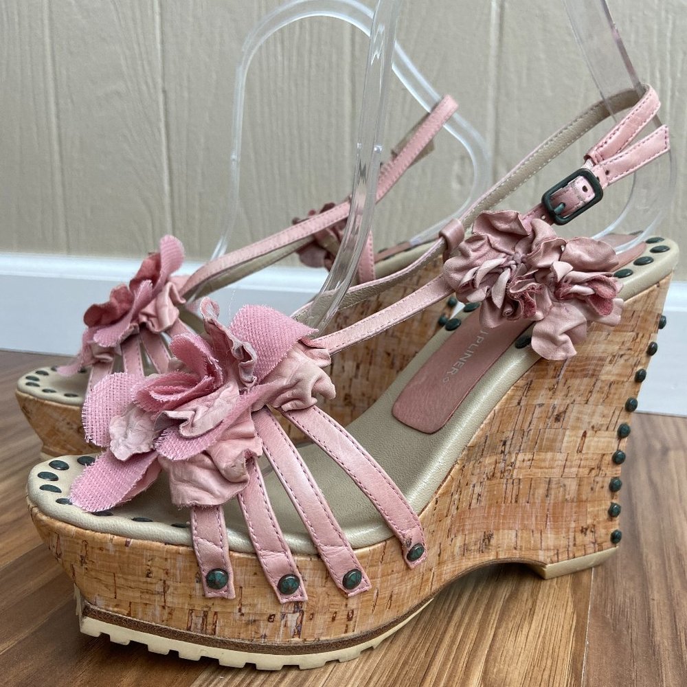 Lisa for Donald J Pliner Sakari Wedge Cork Sandals